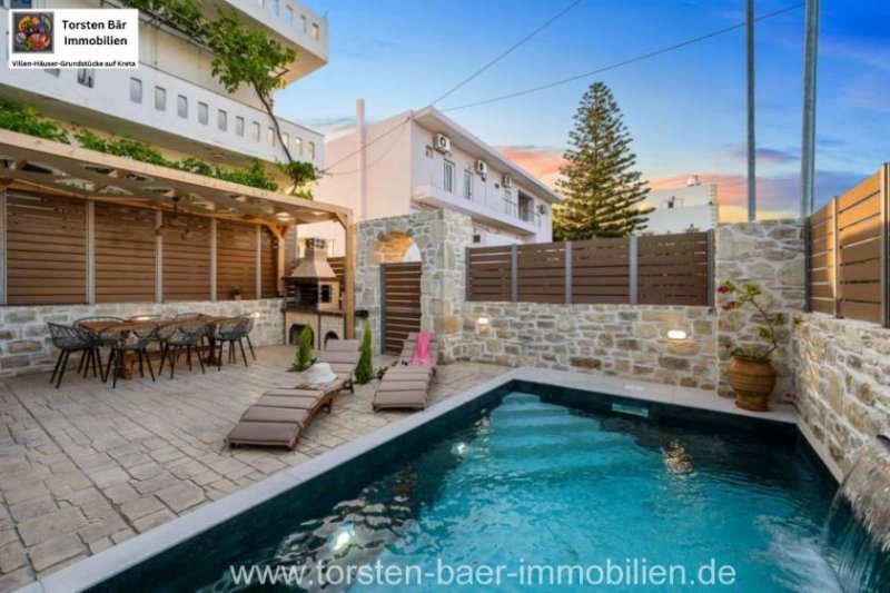 Pitsidia Kreta, Kalamaki, Villa in Strandnähe mit priv. Pool Haus kaufen